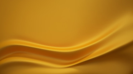 Beautiful background with drapery and folds of silk. 3D illustra