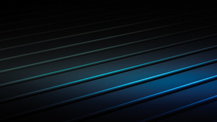 Abstract background with lines. 3D illustration, 3D rendering.