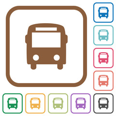 Bus simple icons