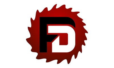 Gear Solution Logo Initial F D