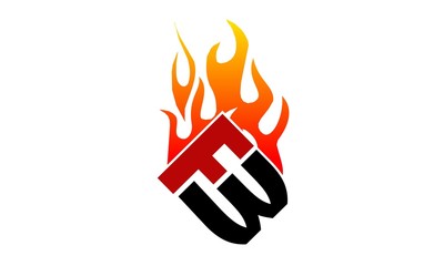 Letter FW Fire 