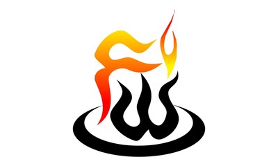 Letter FW Fire 