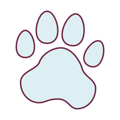animal foot print icon vector illustration design