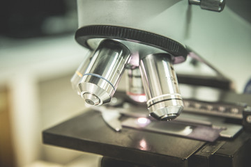 Medical equipment microscope.