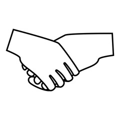 handshake deal isolated icon vector illustration design