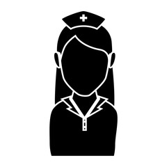 nurse character isolated icon vector illustration design