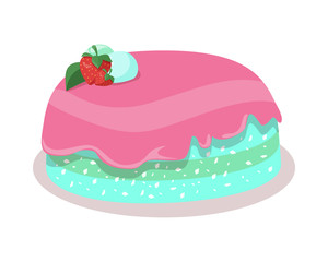 Bon Appetit. Festive Cake Web Banner. Chocolate