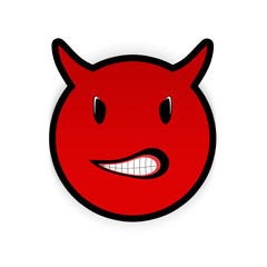 Smiley diavoletto arrabbiato 