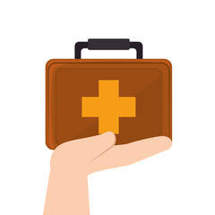 Obraz premium medical kit isolated icon vector illustration design