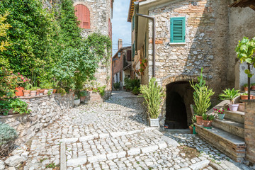 Casperia, medieval rural village in Rieti Province, Lazio (Italy)