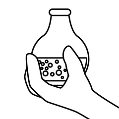 tube test glass isolated icon vector illustration design