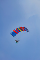 paraglider with a motor.