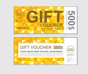 gift voucher vector design template set J