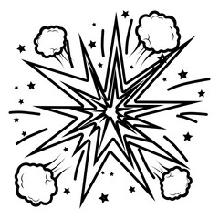 boom comic pop art vector illustration design