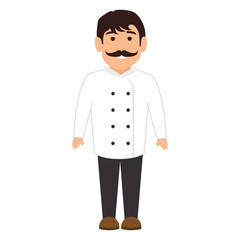 chef character isolated icon vector illustration design