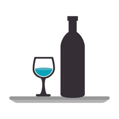 hand waiter isolated icon vector illustration design