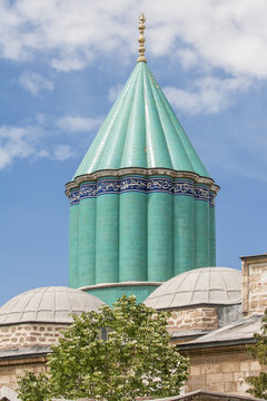 Mevlana (Rumi) mausoleum, Konya, Anatolia, Turkey Minor 