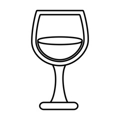 wine cup isolated icon vector illustration design