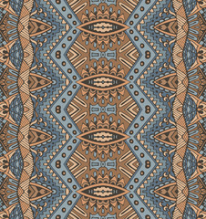 ethnic geometric striped seamless tribal  pattern 