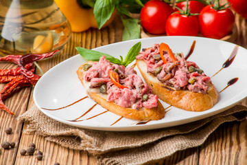 ealthy food, beautiful and tasty food on a plate