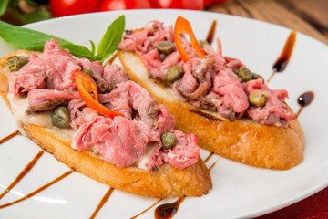 ealthy food, beautiful and tasty food on a plate