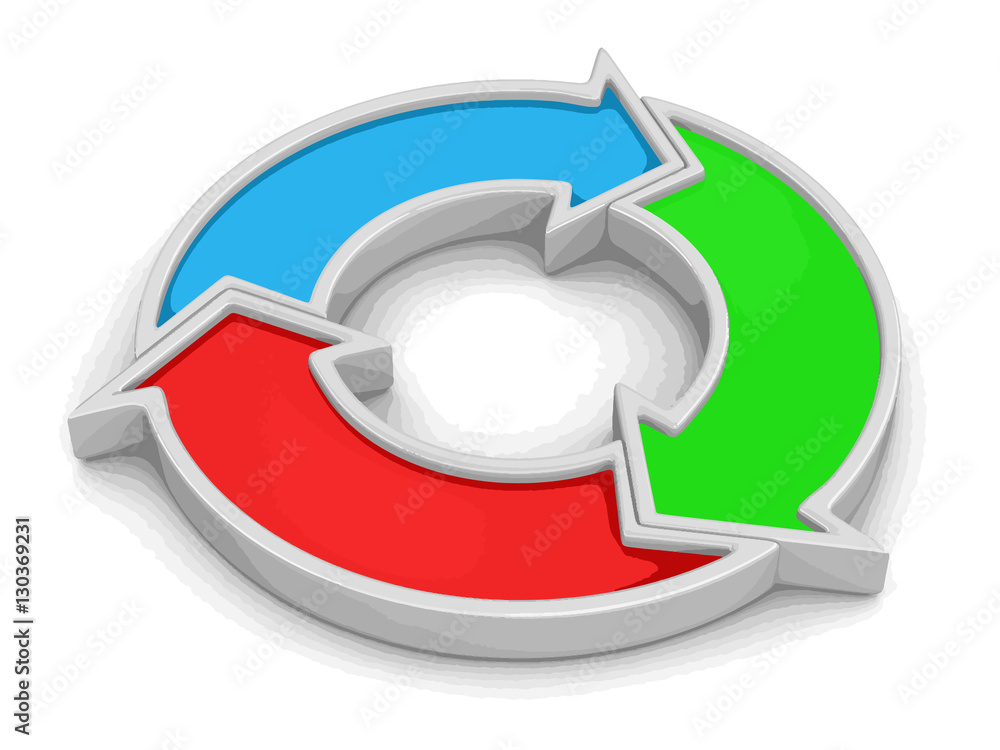 Poster circular graph. image with clipping path