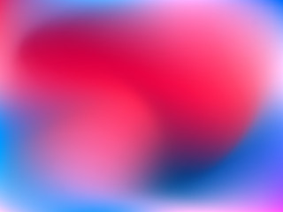 Abstract horizontal blur gradient background with trend pink, magenta, ultramarine and blue colors for deign concepts, wallpapers, web, presentations, prints. Album orientation. Vector illustration.