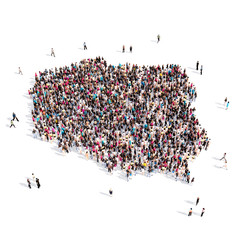 people group shape map Poland