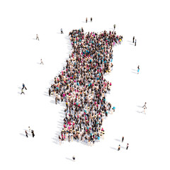 people group shape map Portugal