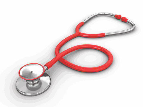 Stethoscope. Image with clipping path
