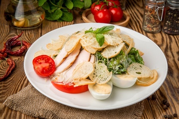 ealthy food, beautiful and tasty food on a plate