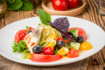 ealthy food, beautiful and tasty food on a plate