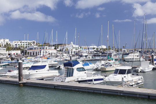 Marina Rubicon, Playa Blanca, Lanzarote, Canary Islands, Spain, Atlantic