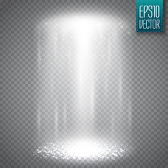 UFO light beam isolated on transparnt background. Vector © ket4up