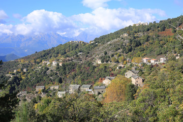 Fototapeta na wymiar Countryside on Corsica Island, France