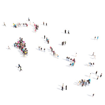 people group shape map Bahamas