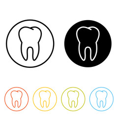 Obraz premium Human molar tooth icon