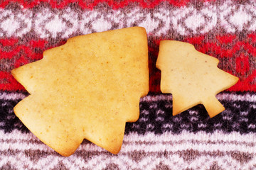Christmas cookies on the Christmas background