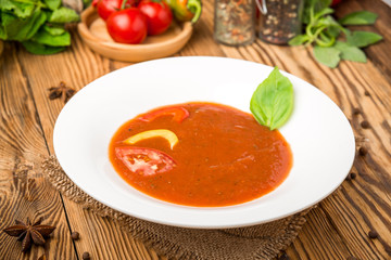 ealthy food, beautiful and tasty food on a plate