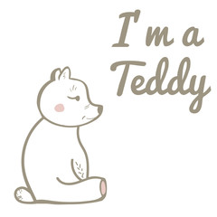 Cartoon Teddy Bear Illustration