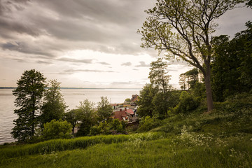 Small coastal village in Sweden