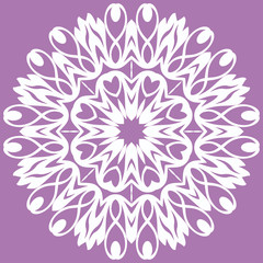 Oriental pattern with arabesques and floral elements, classic or