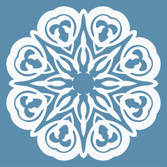 Oriental pattern with arabesques and floral elements, classic or