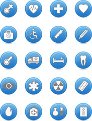 Medical icon set, vector illustration