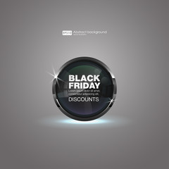 Sale design element with shine effect design. Abstract Colorful Background. Set of blank round buttons for website or app. Shiny button with metallic elements, vector design for website.