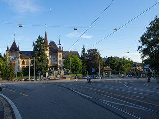 Fototapeta na wymiar Vistas del museo histórico de la ciudad europea de Berna en Suiza , verano de 2016 OLYMPUS CAMERA DIGITAL 