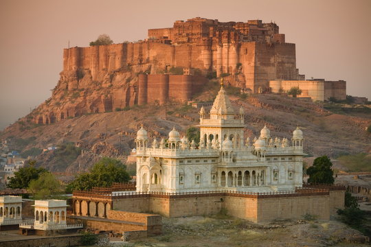 Jaswant Thada and Meherangarh Fort, Jodhpur (The Blue City), Rajasthan