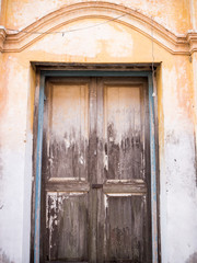 Old vintage Brown wooden door