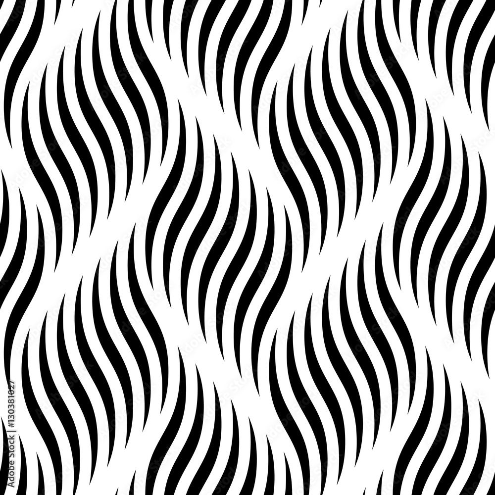 Poster Seamless pattern waves, ripple vector background