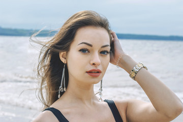 beautiful girl on the beach